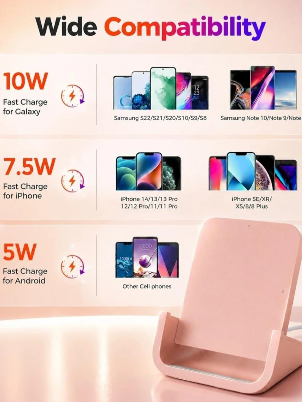 Wireless Rose Gold Charger